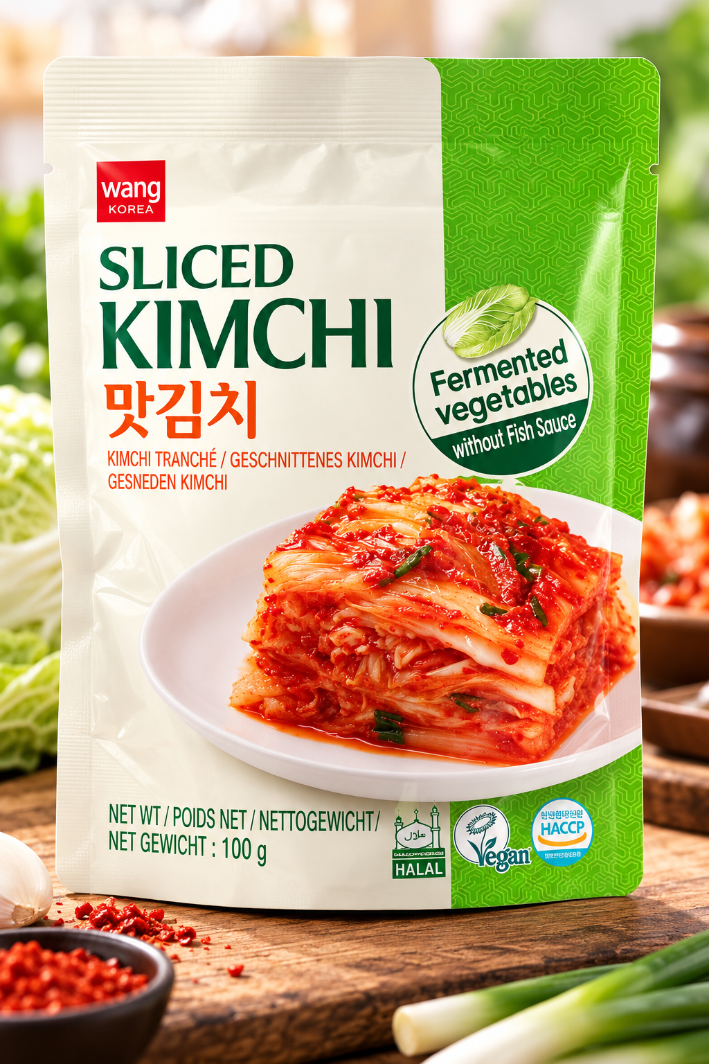 Sliced Kimchi Pouch – 100 g