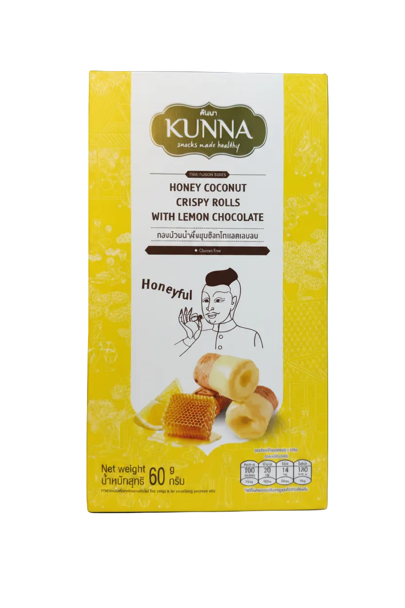 Honey Coconut Crispy Rolls With Lemon Chocolate 🍯🥥 Limited Import