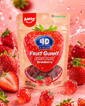 AMOS 4D Juicy Burst Strawberry Fruit Gummy