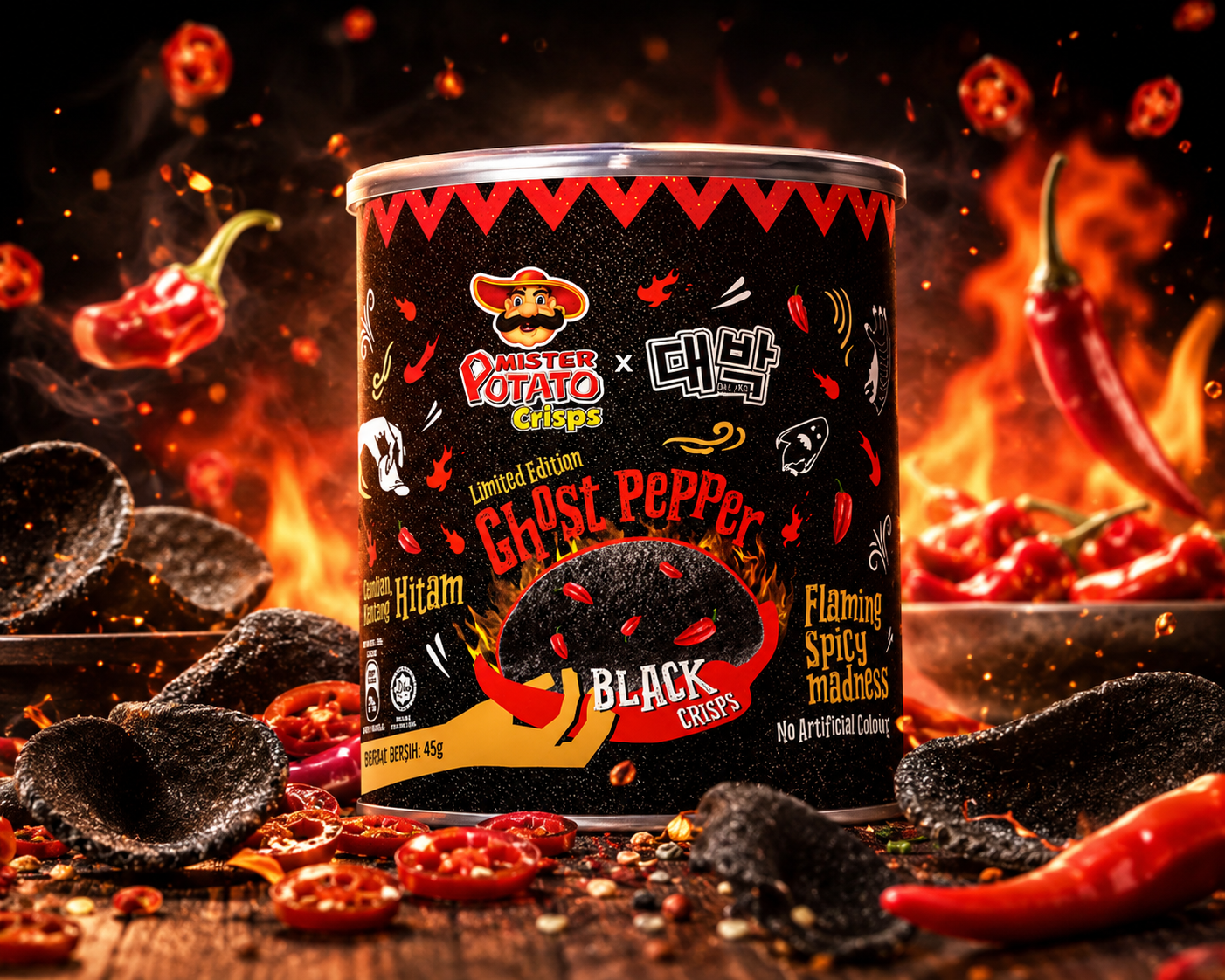 Mister Potato Crisps - Ghost Pepper Limited Edition