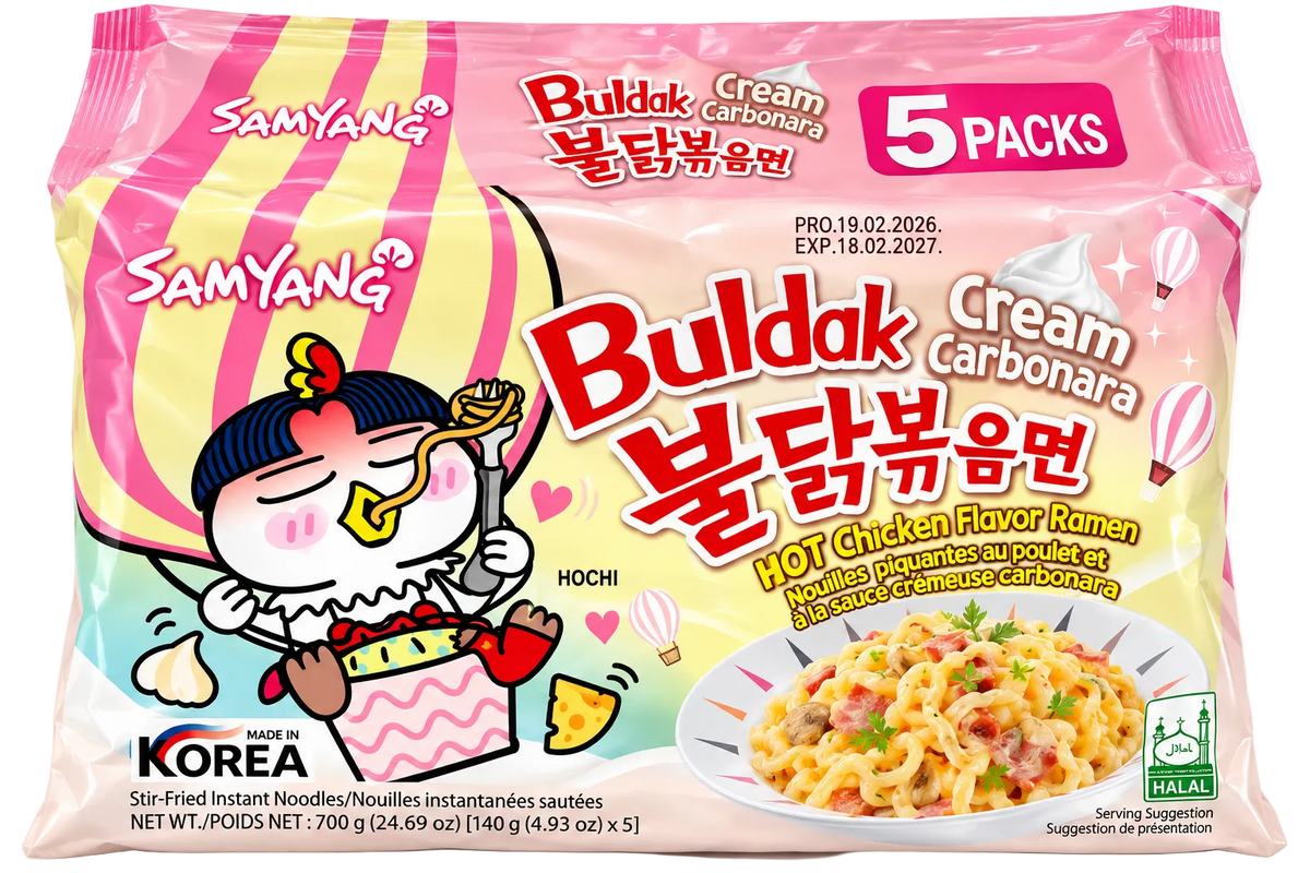 Buldak Cream Carbonara 5x Packs