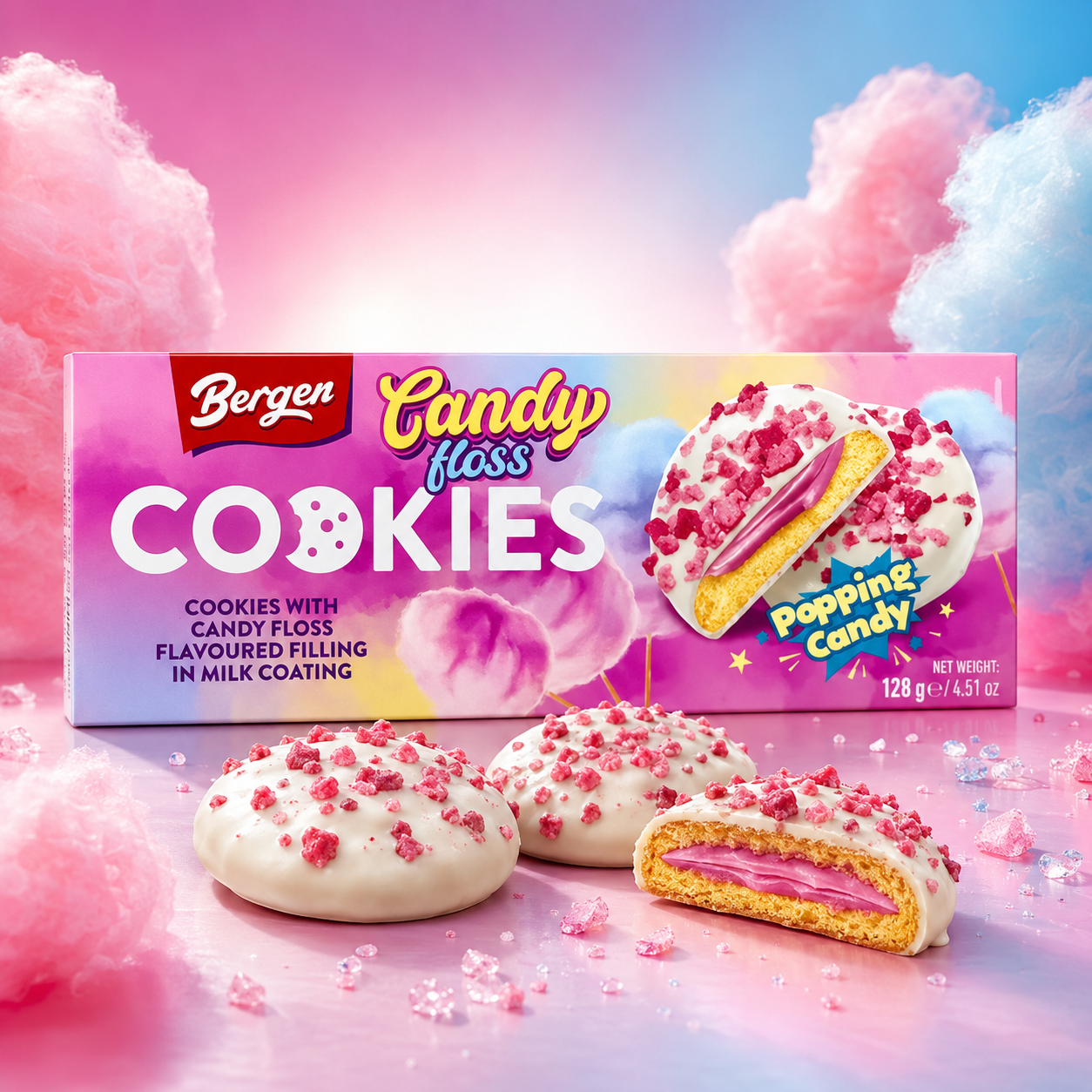 Bergen Obsession Candy Floss Popping Candy 128g