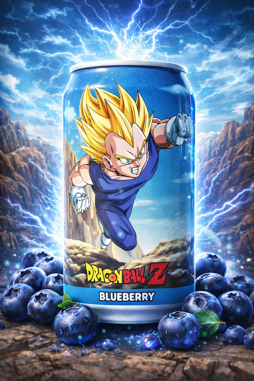 Dragonball Z Blueberry Soda Vegeta 330ml DBZ
