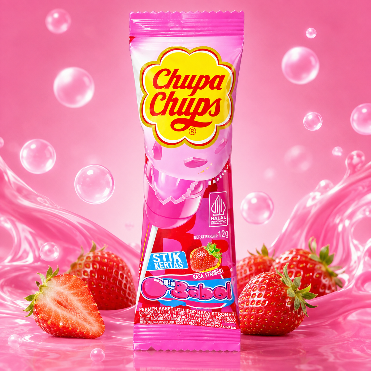 Chupa Chups Rass Strawberry