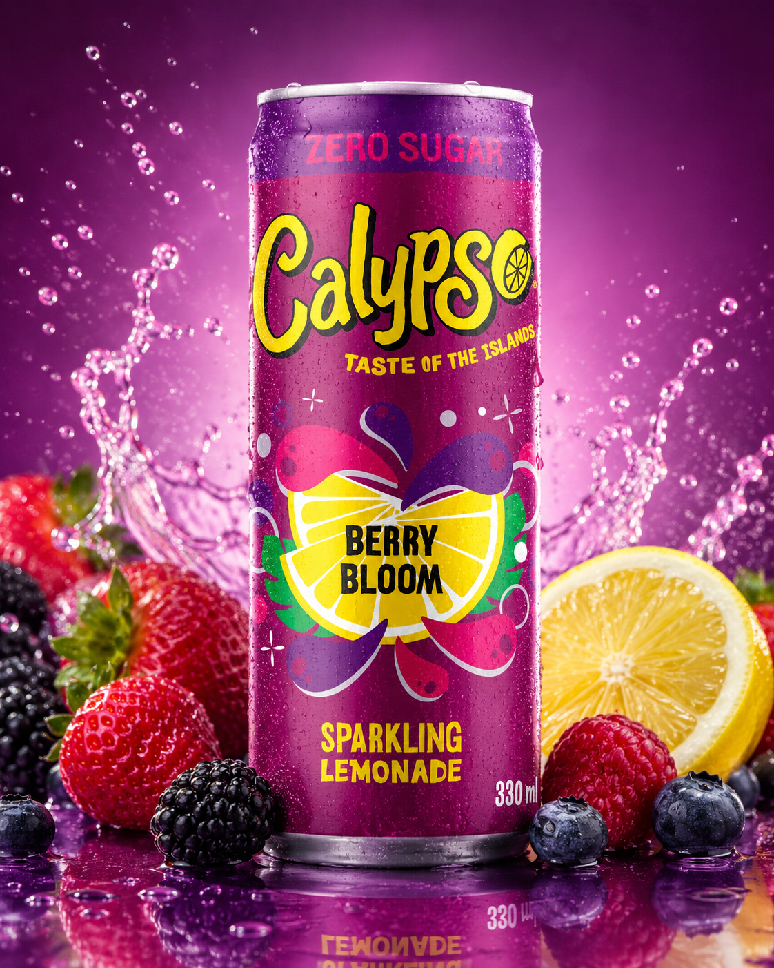 CALYPSO 330 ML BERRY BLOOM ZERO SUGAR