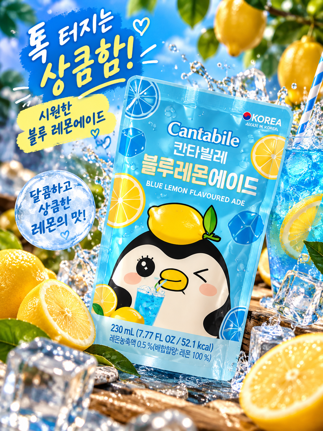 Cantabile Blue Lemon Ade – 230 ml