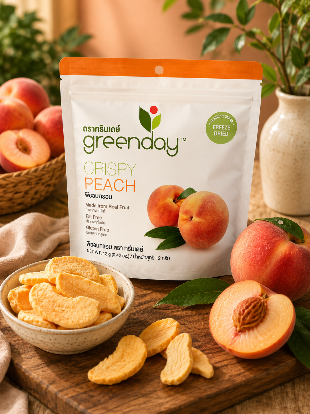 Freeze Dried Peach 100% real Fruits