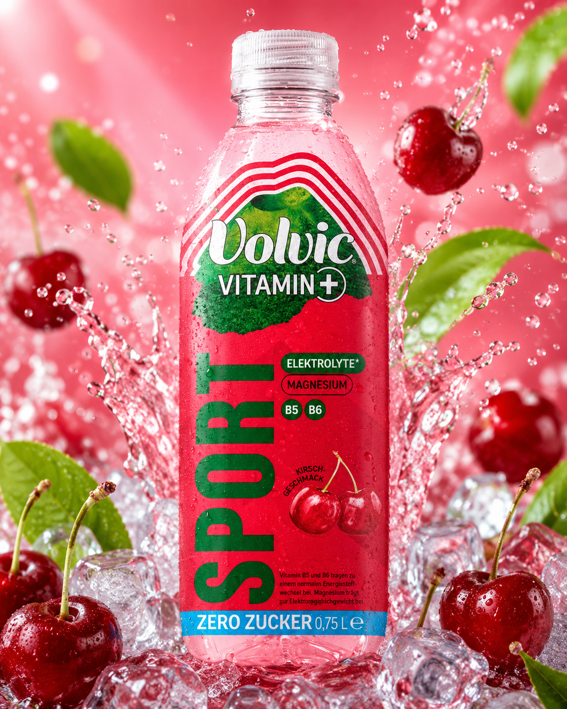 Volvic Vitamin + Sport Cherry