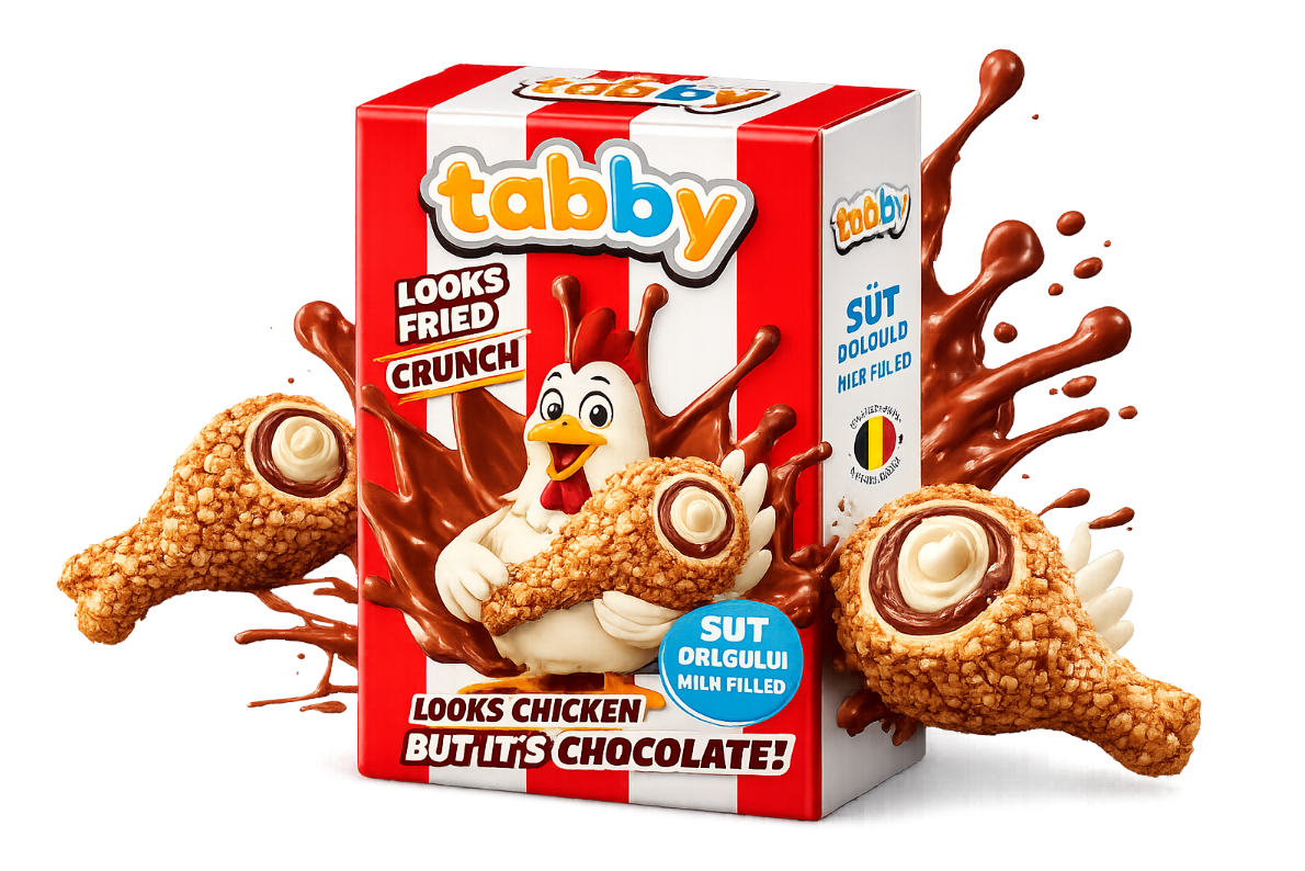 Tabby Milk Cream Filled Chicken Wing Chocolate