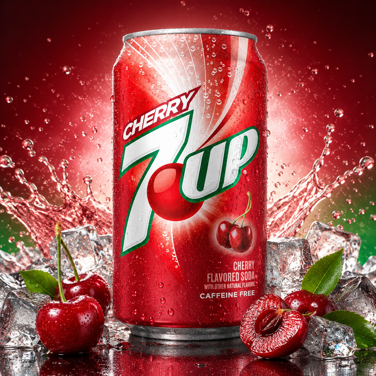 7UP Cherry Flavored USA 355ml
