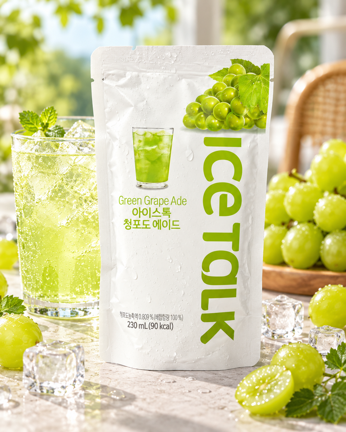Ice Talk Green Grape Ade 230 ml