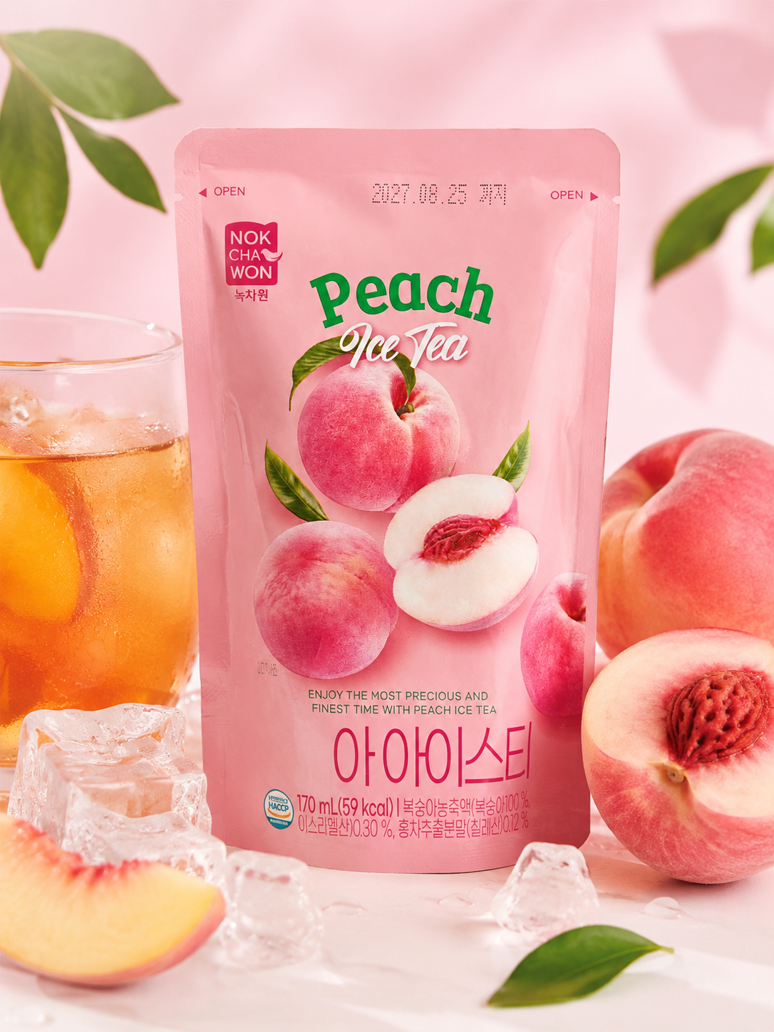 Nok Cha Won Peach Ice Tea