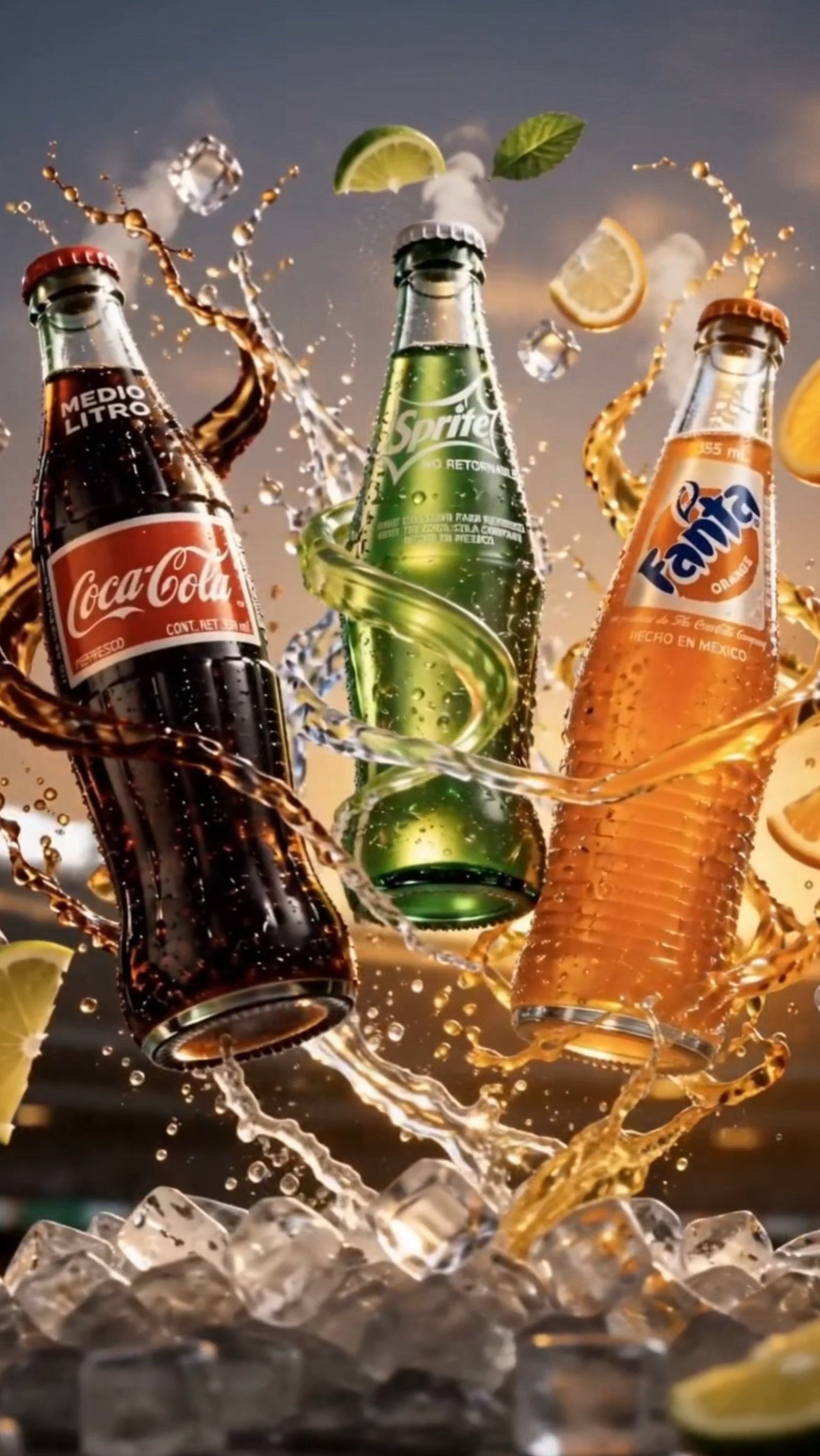 El Clásico de México- Mexikanisches Top Angebot Sprite 335ml Fanta 335ml Coca Cola 500ml