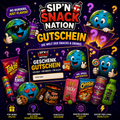 Sip'n Snack Nation Geschenkgutschein | Das perfekte Geschenk für Snack-Fans