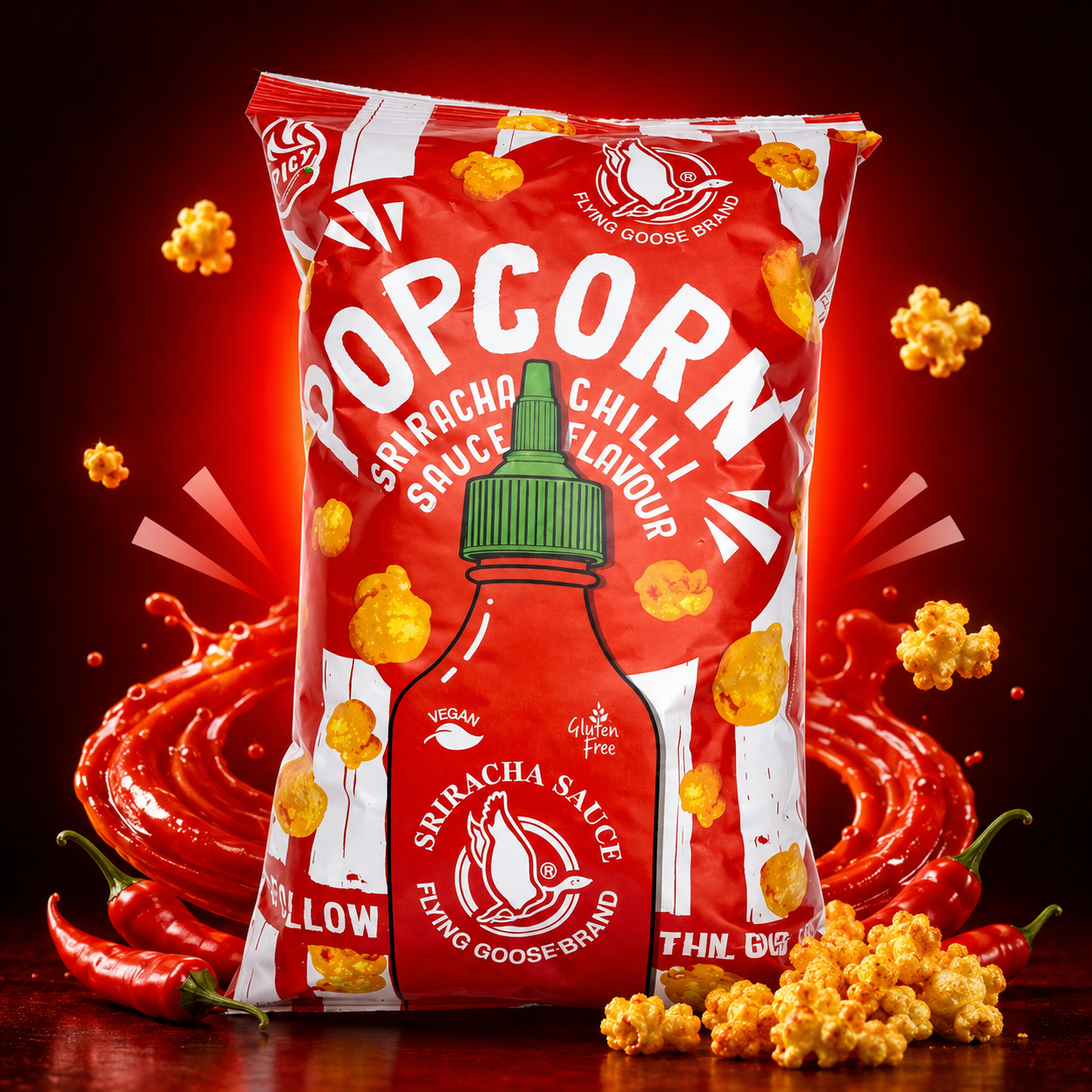 Snacks Popcorn Sriracha Chilli 80g