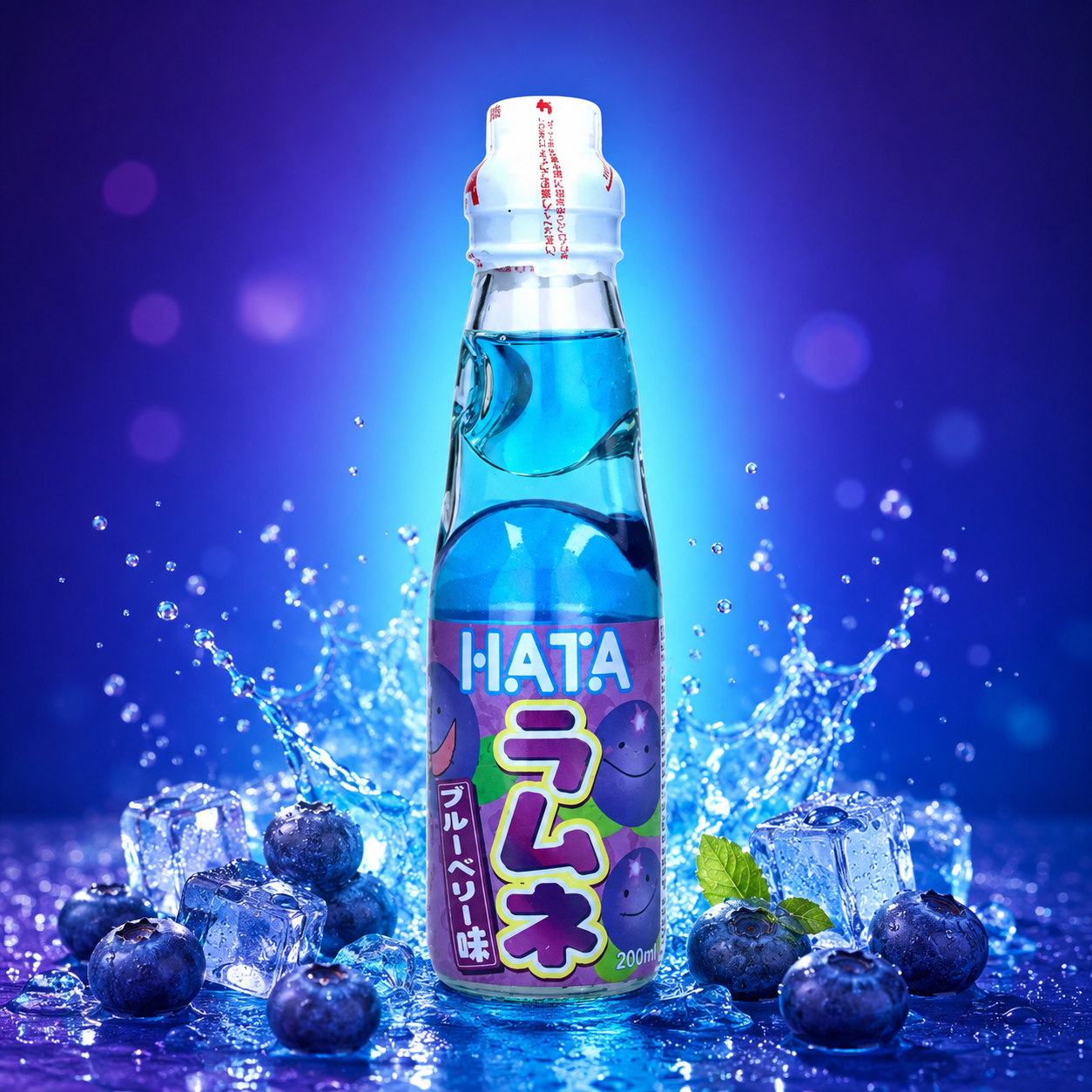 Ramune Hatakosen Blueberry 200ml