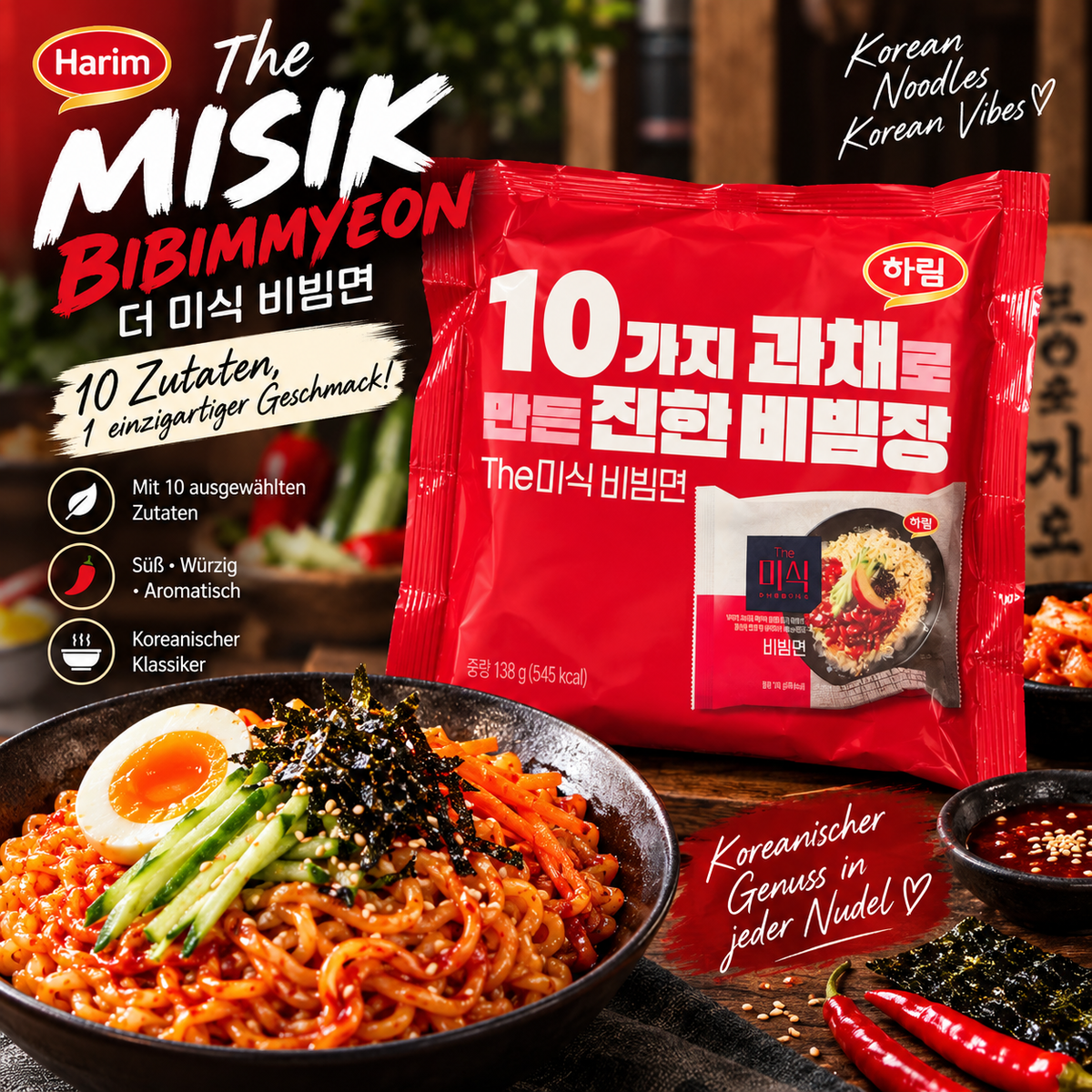 Harim The Misik Bibimmyun – Koreanische Bibim-Nudeln | Süß & Würzig