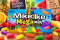 Mike and Ike Mega Mix – Fruchtige Kaubonbons in 10 Geschmacksrichtungen | 120 g