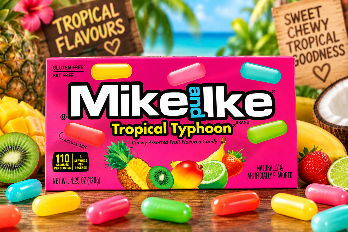 Mike and Ike Tropical Typhoon – Tropische Frucht-Kaubonbons | 120 g
