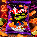 Samyang Buldak Potato Chips Chili & Lime – Scharfe Kartoffelchips mit Chili-Limetten-Geschmack