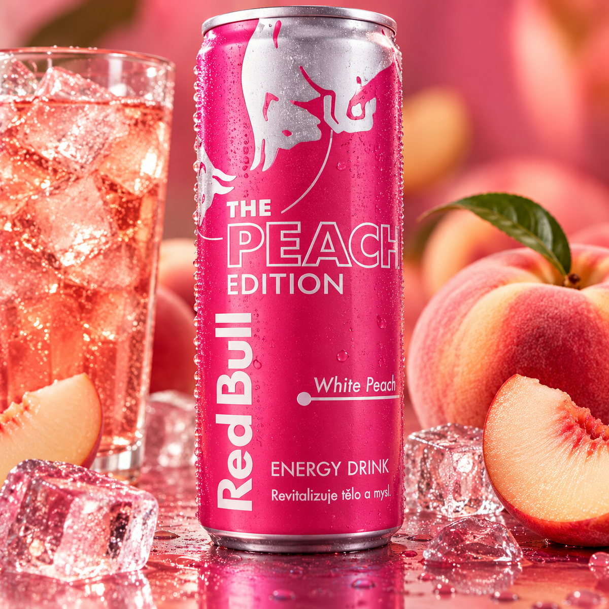 Red Bull The Peach Edition White Peach – Energy Drink mit weißem Pfirsichgeschmack