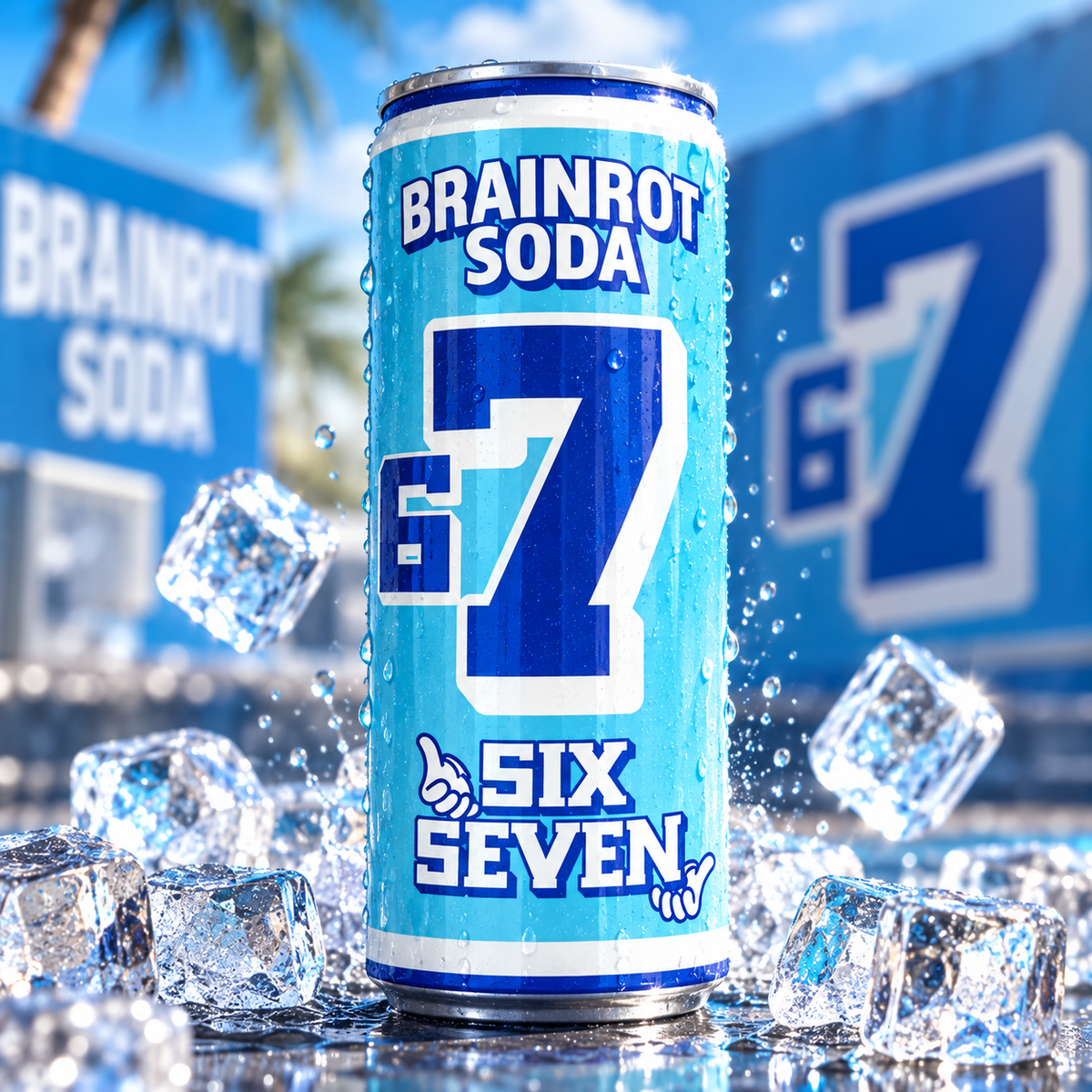 Brainrot Soda – Six Seven 67 🥤❄️ - zero sugar