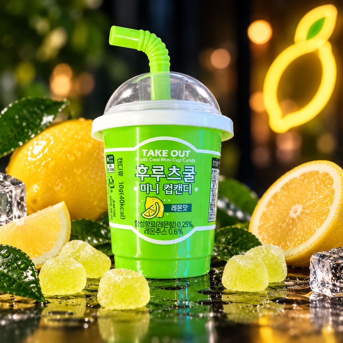 TAKE OUT Mini Cup Candy – Lemon 🍋 10g