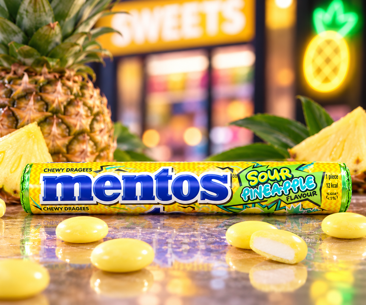 Mentos Sour Pineapple – Saure Ananas 🍍