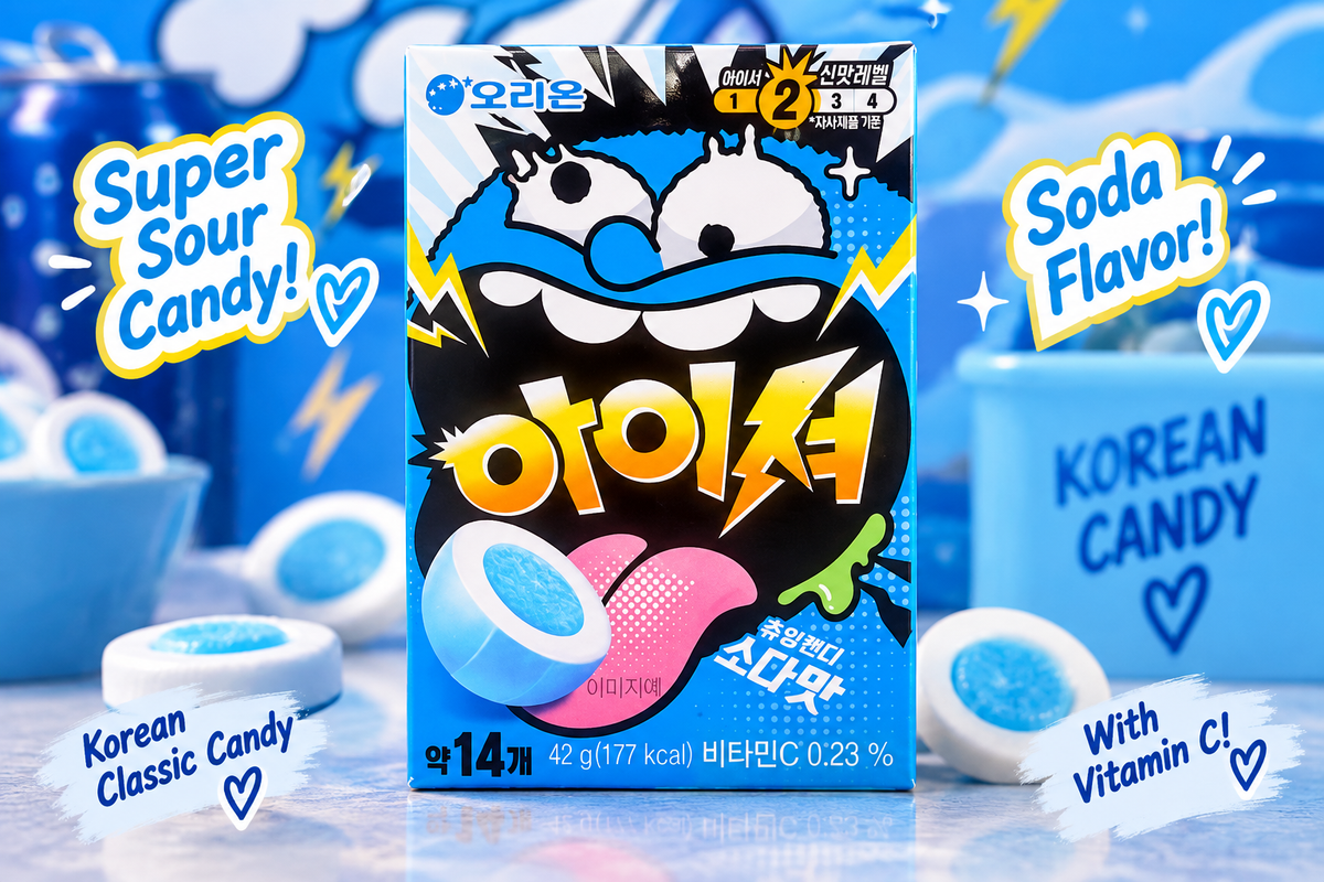 Orion Aisher Soda Candy – Extra saure koreanische Soda-Bonbons 42 g