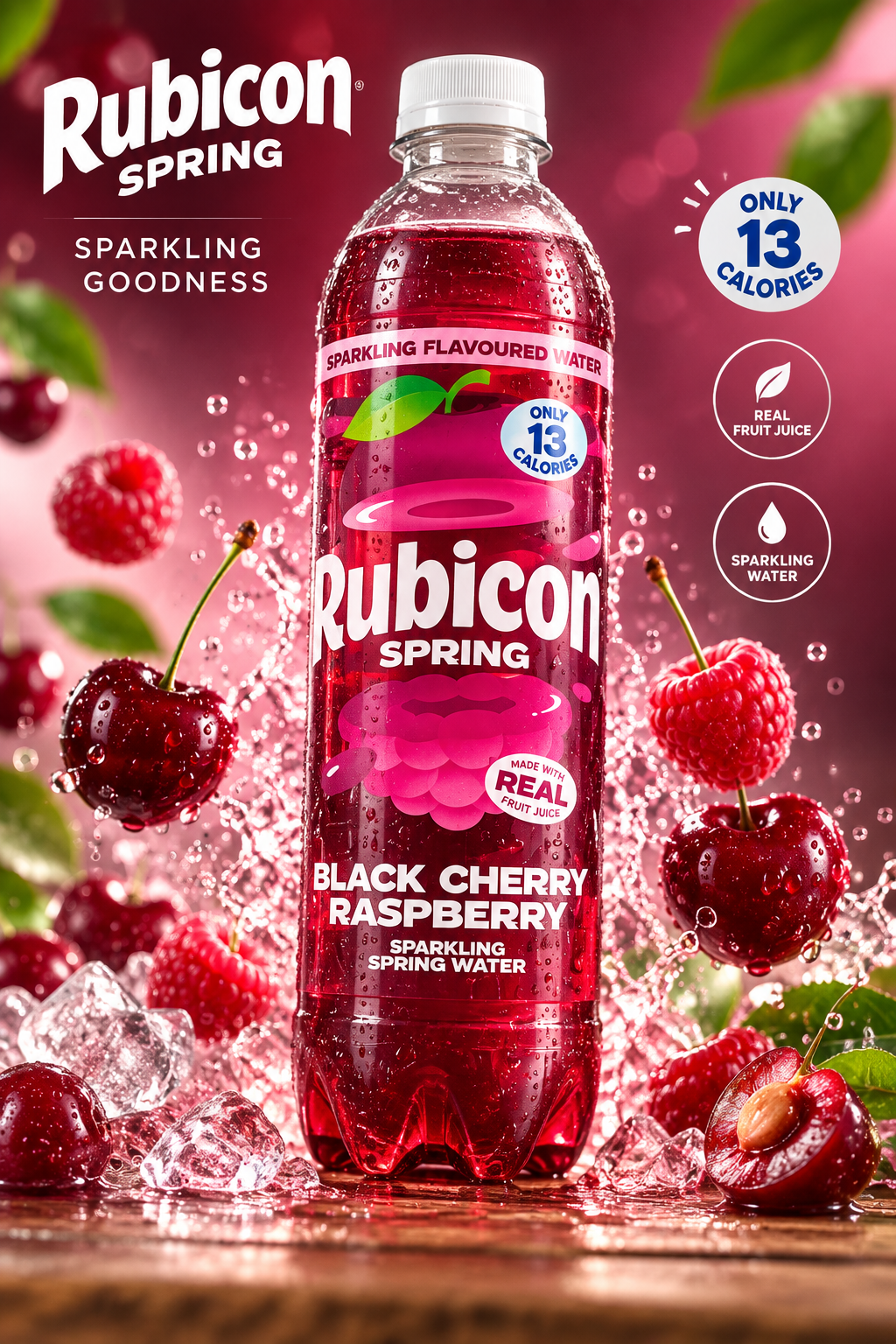 Rubicon Spring Black Cherry Raspberry – Sparkling Water