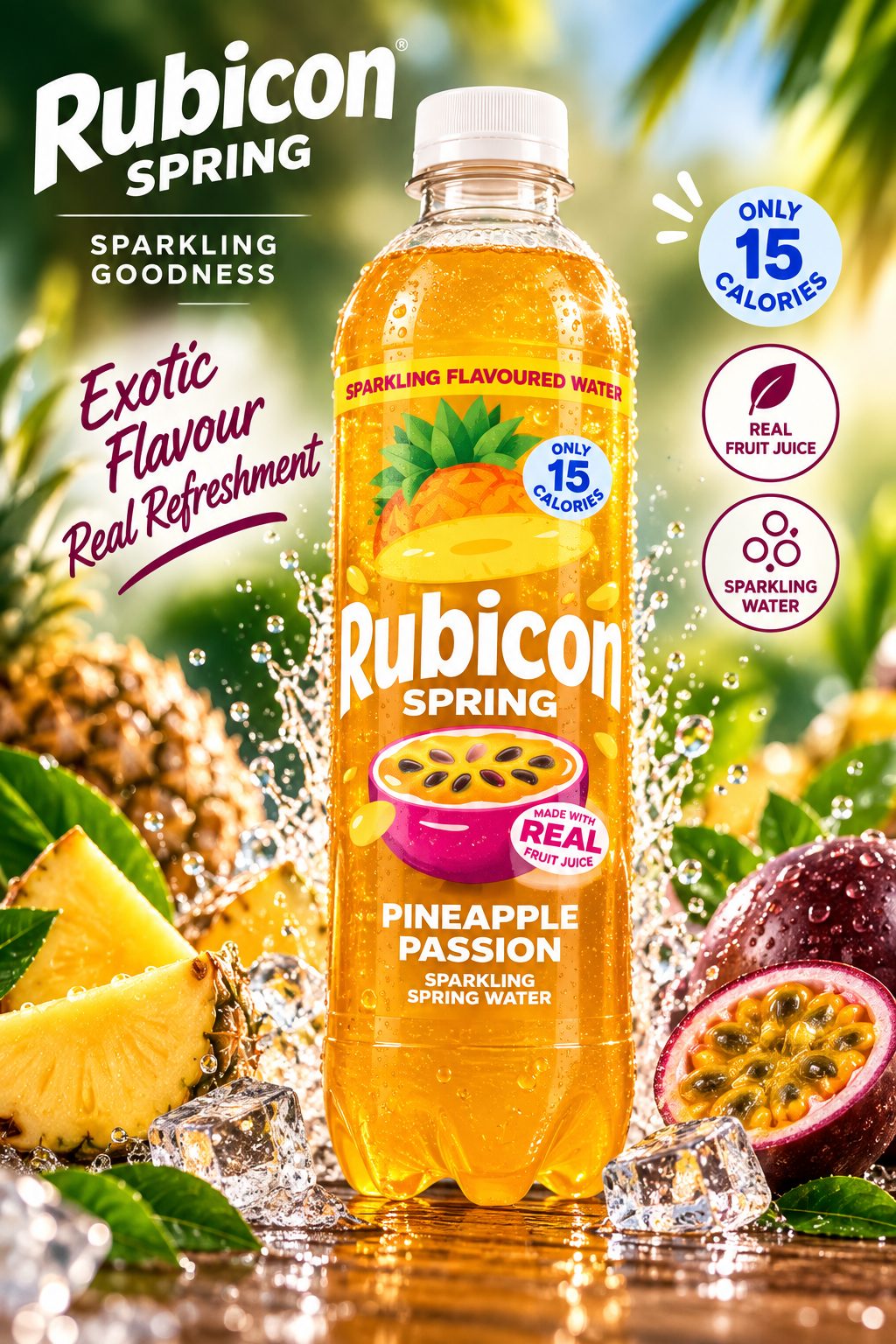 Rubicon Spring Pineapple Passion – Sparkling Water
