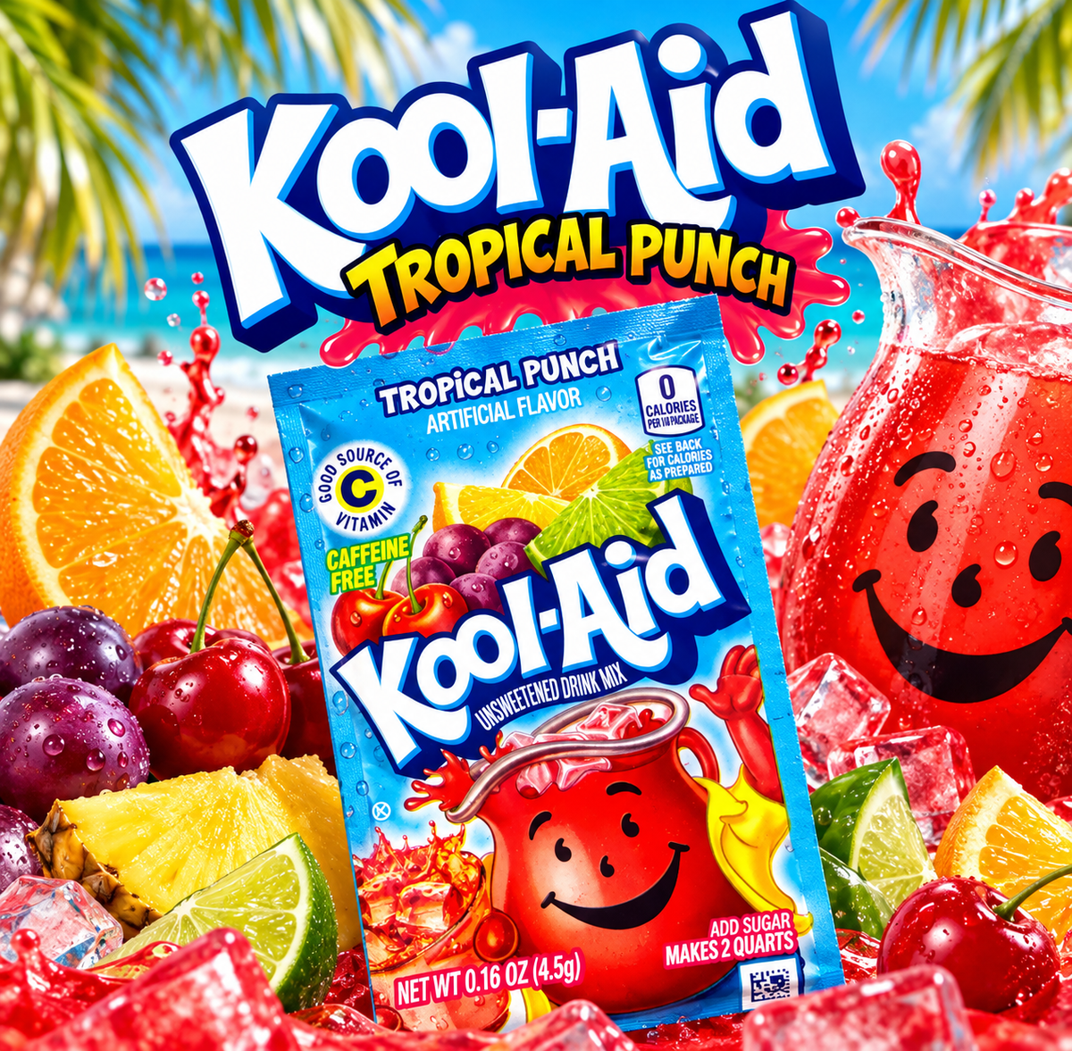 Kool-Aid Tropical Punch – Fruchtiger Drink Mix mit tropischem Geschmack