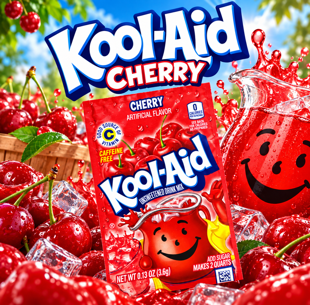 Kool-Aid Cherry – Getränkepulver mit intensivem Kirschgeschmack