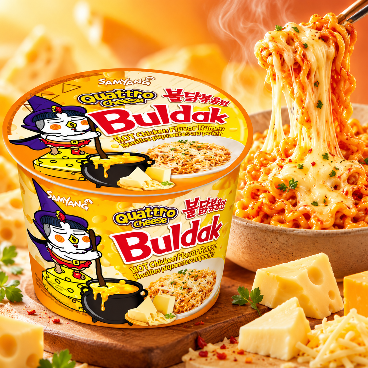 Samyang Buldak Quattro Cheese Hot Chicken Ramen