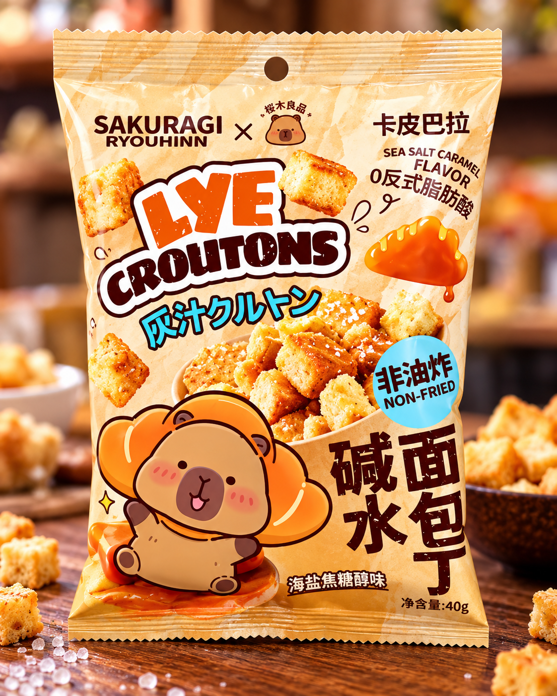 Caramel Crouton – 40 g Sakuragi Sea Salt