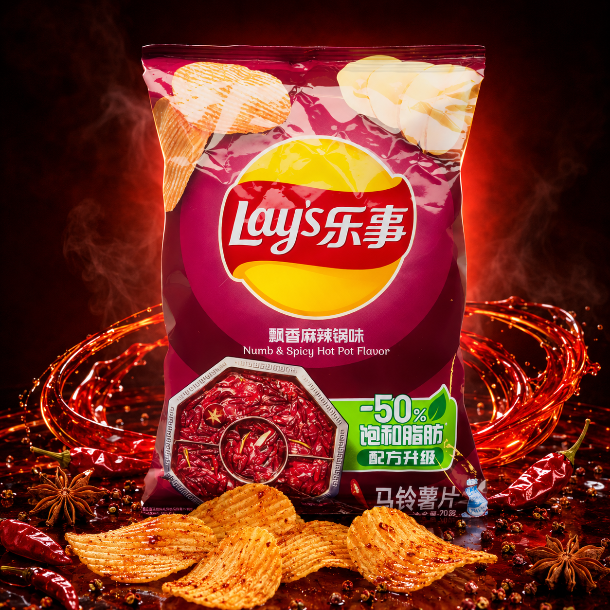Lays Chips Spicy Hot Pot Mala 70g