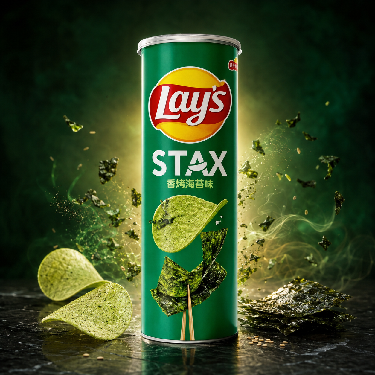 Lay's Stax Roasted Seaweed 90g