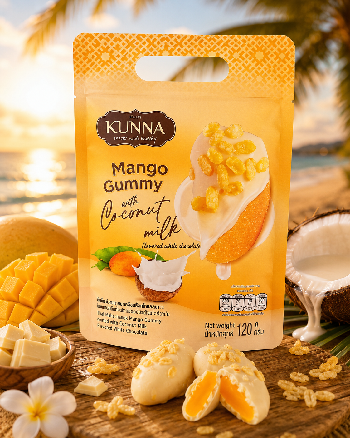 Mango Gummy with Coconut Milk