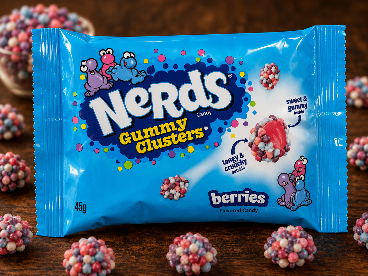 NERDS 45 GR GUMMY CLUSTER BERRY