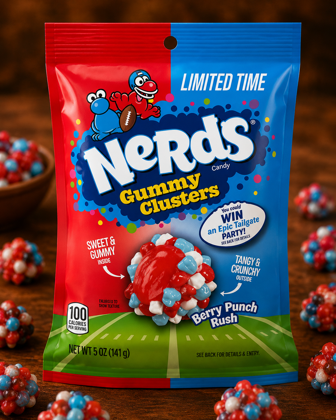 NERDS 142 GR GUMMY CLUSTERS BERRY PUNCH RUSH