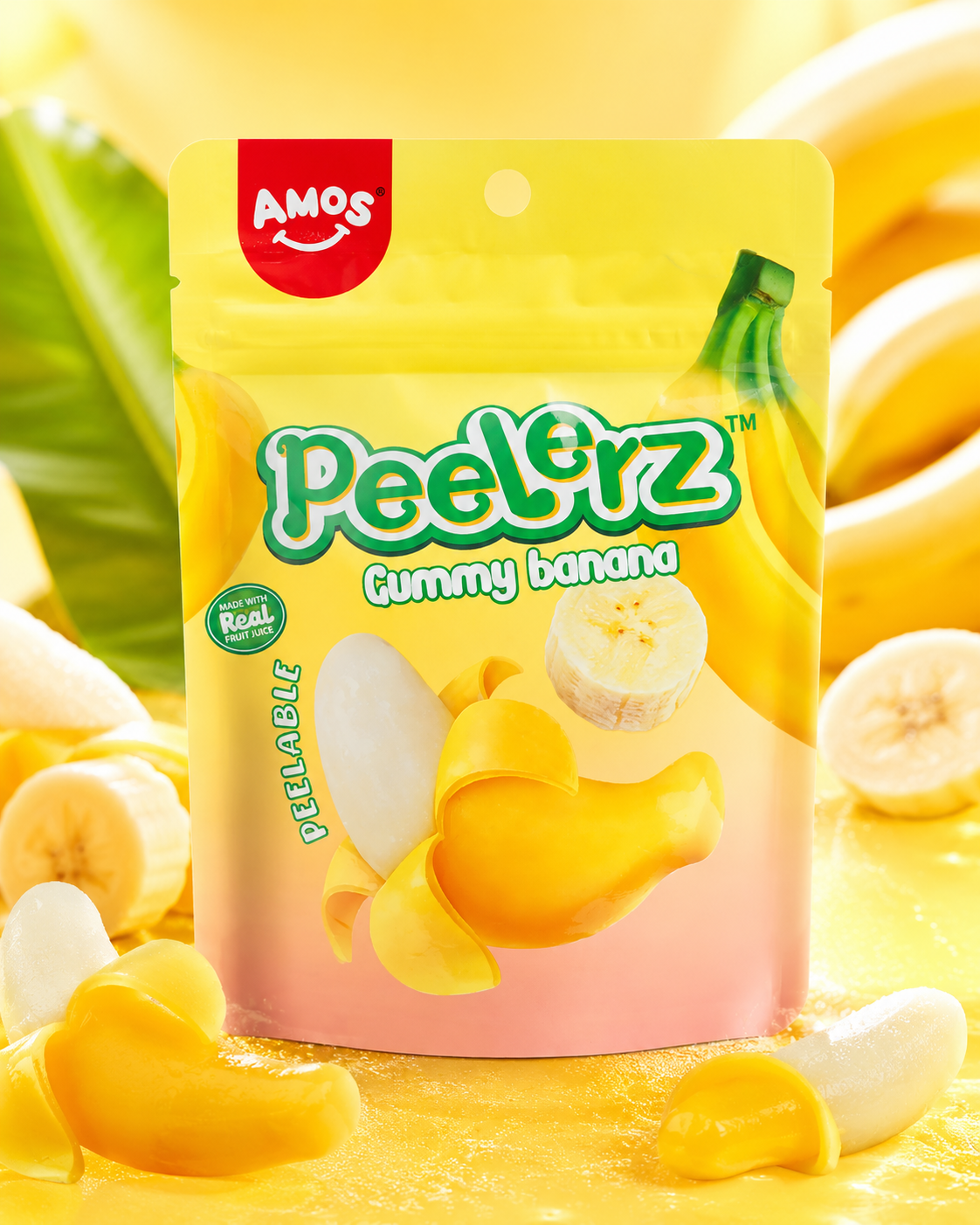 AMOS 120 GR PEELERZ GUMMY BANANA