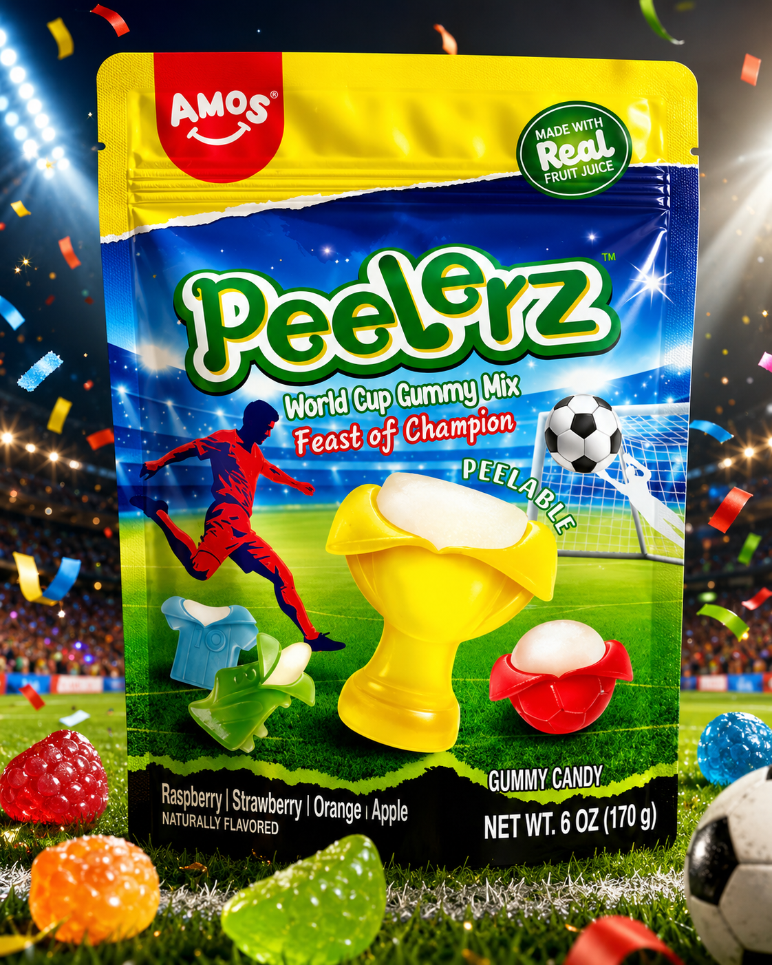 Peelerz World Cup Gummy – 170 g
