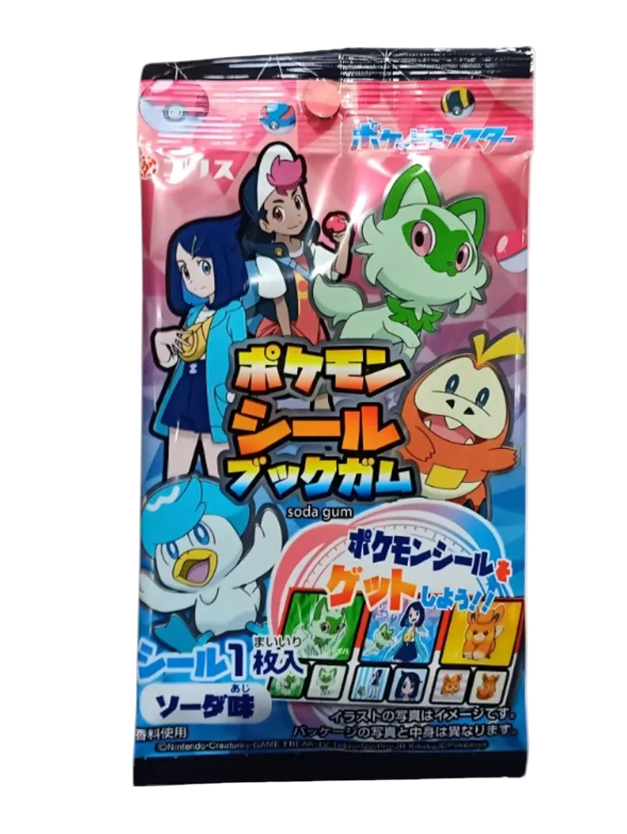 Pokémon Seal Book Gum Asian