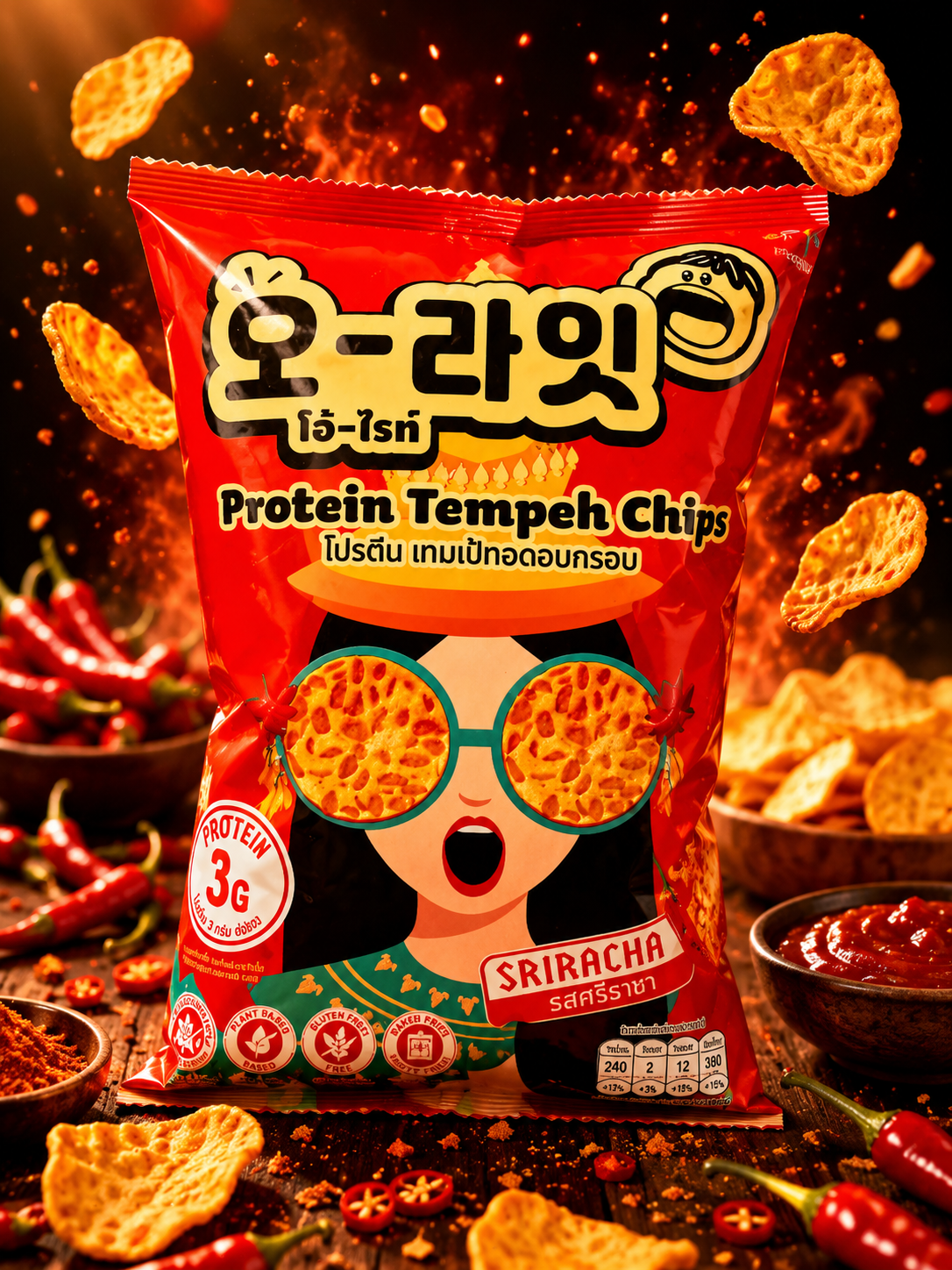 Tempeh Protein Chips