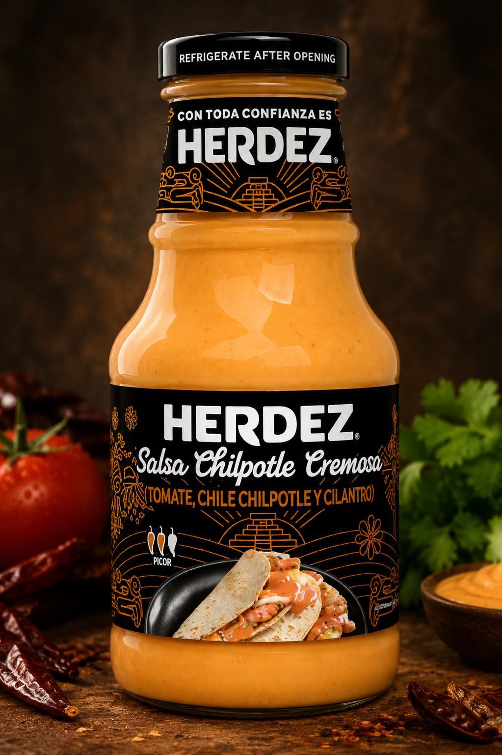 HERDEZ 240 GR SALSA CHIPOTLE CREMOSA GLASS (EU)
