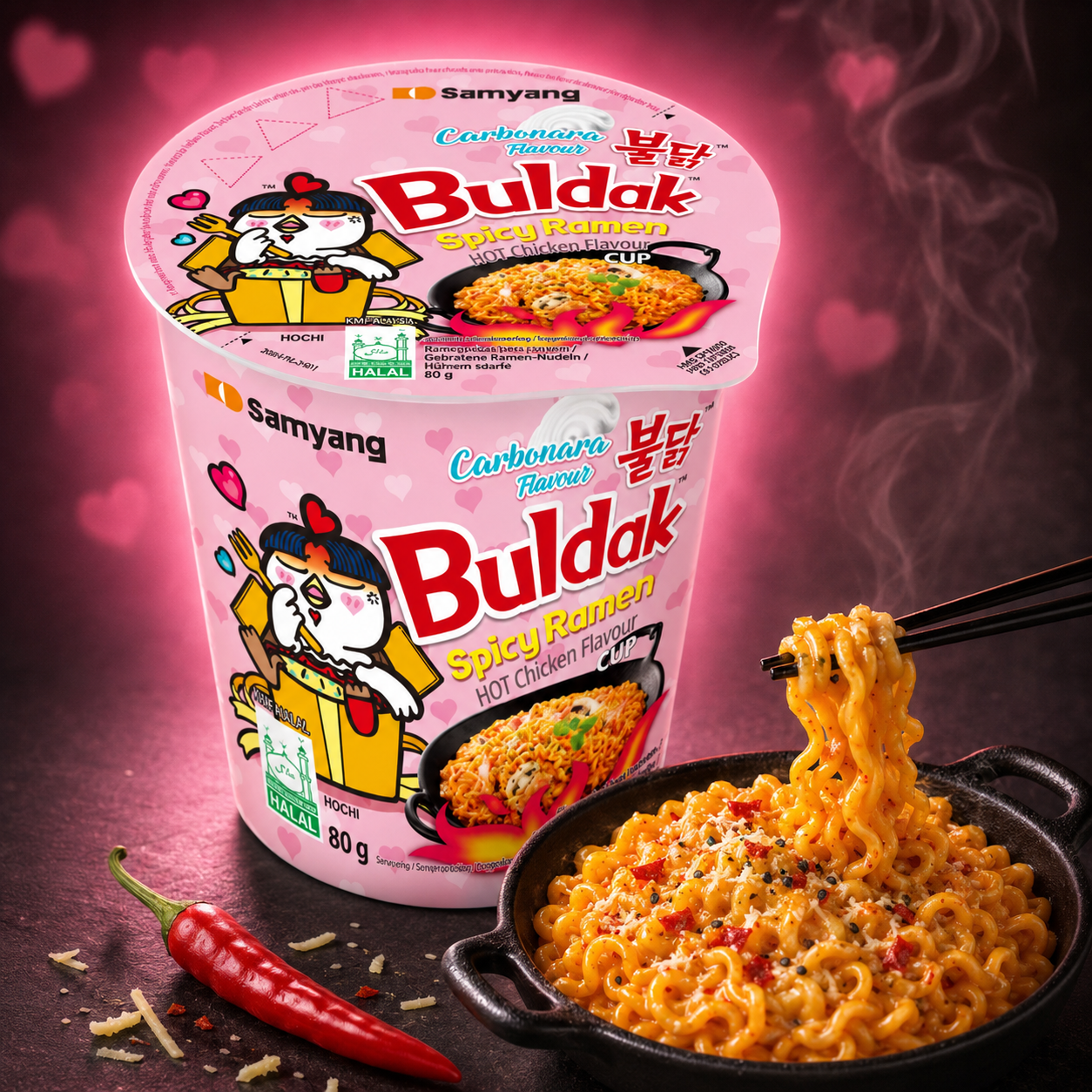 Buldak Carbonara Ramen Cup Samyang 80G