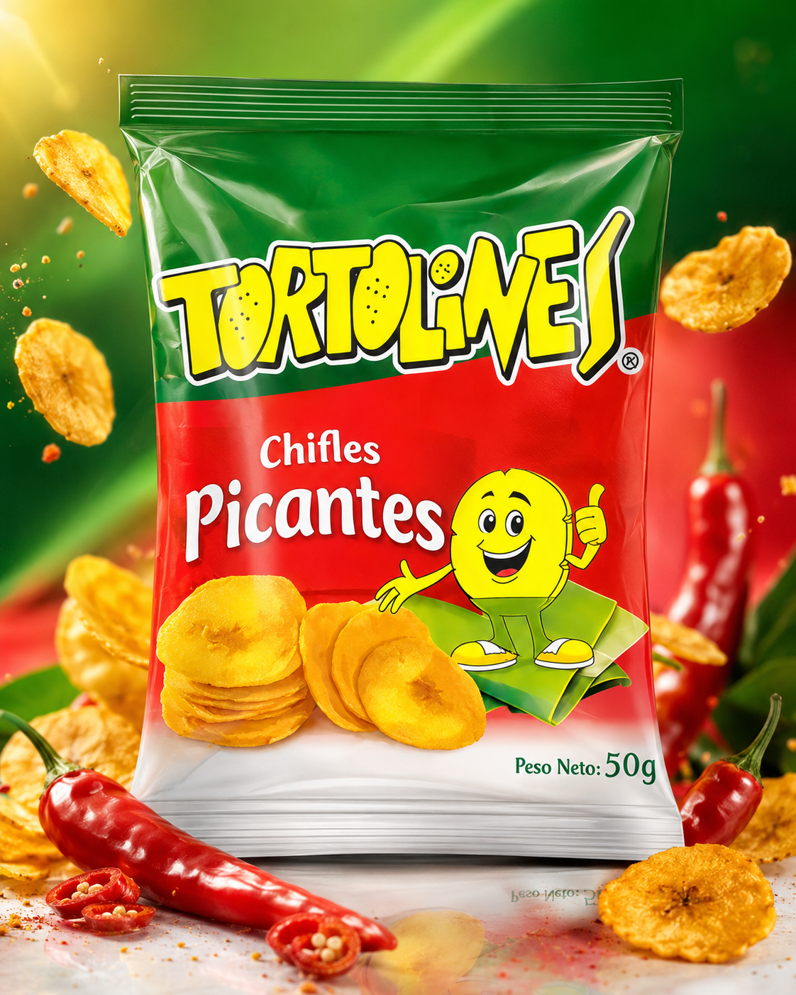 GOYA 50 GR TORTOLINES HOT PLANTAIN CHIPS