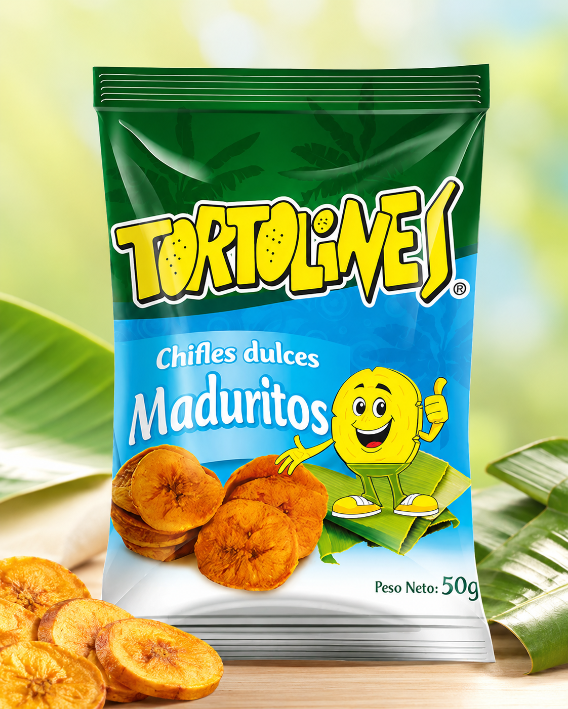 GOYA 50 GR TORTOLINES SWEET PLANTAIN CHIPS