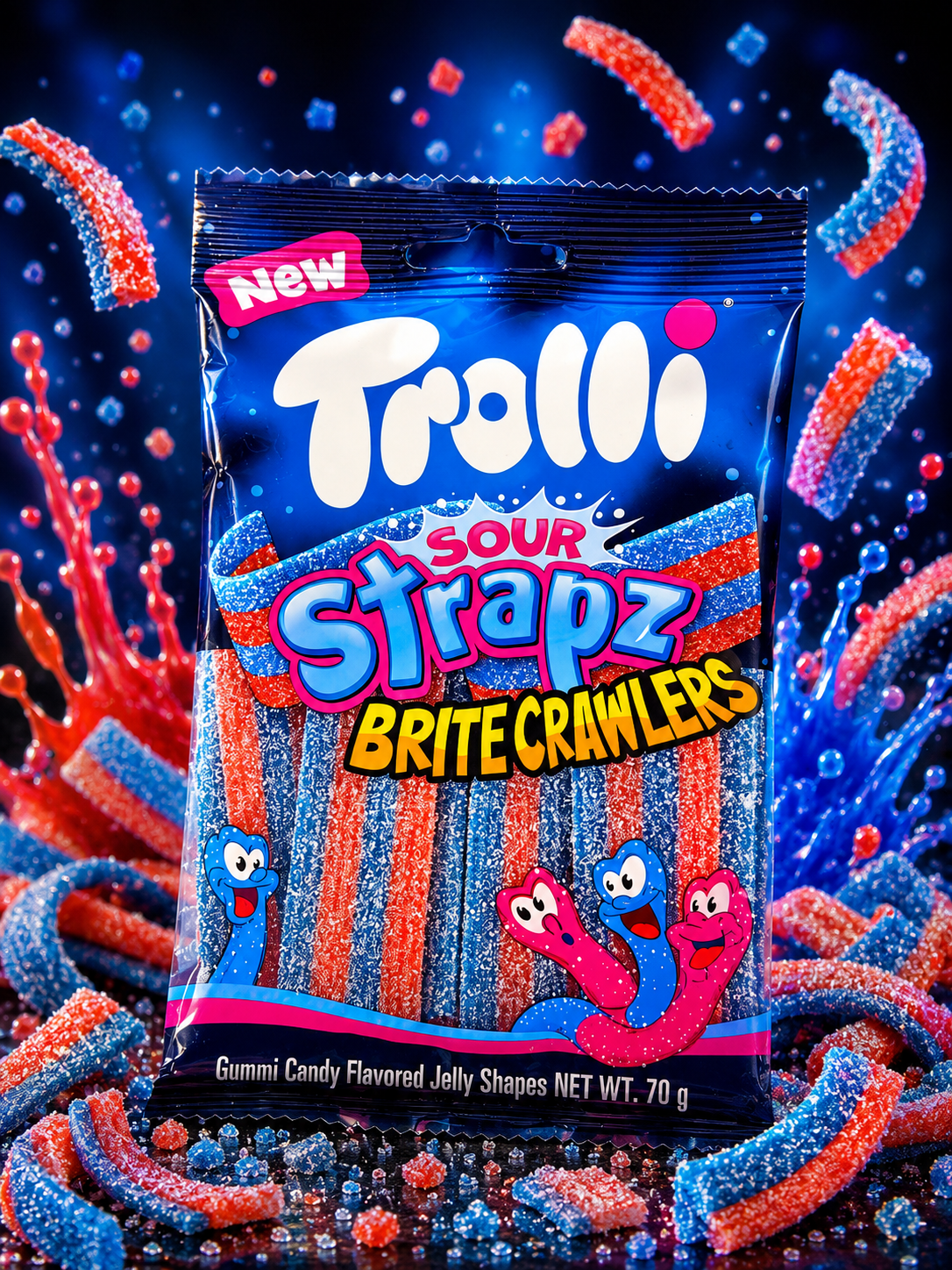 Sour Strapz Crawlers - Trolli