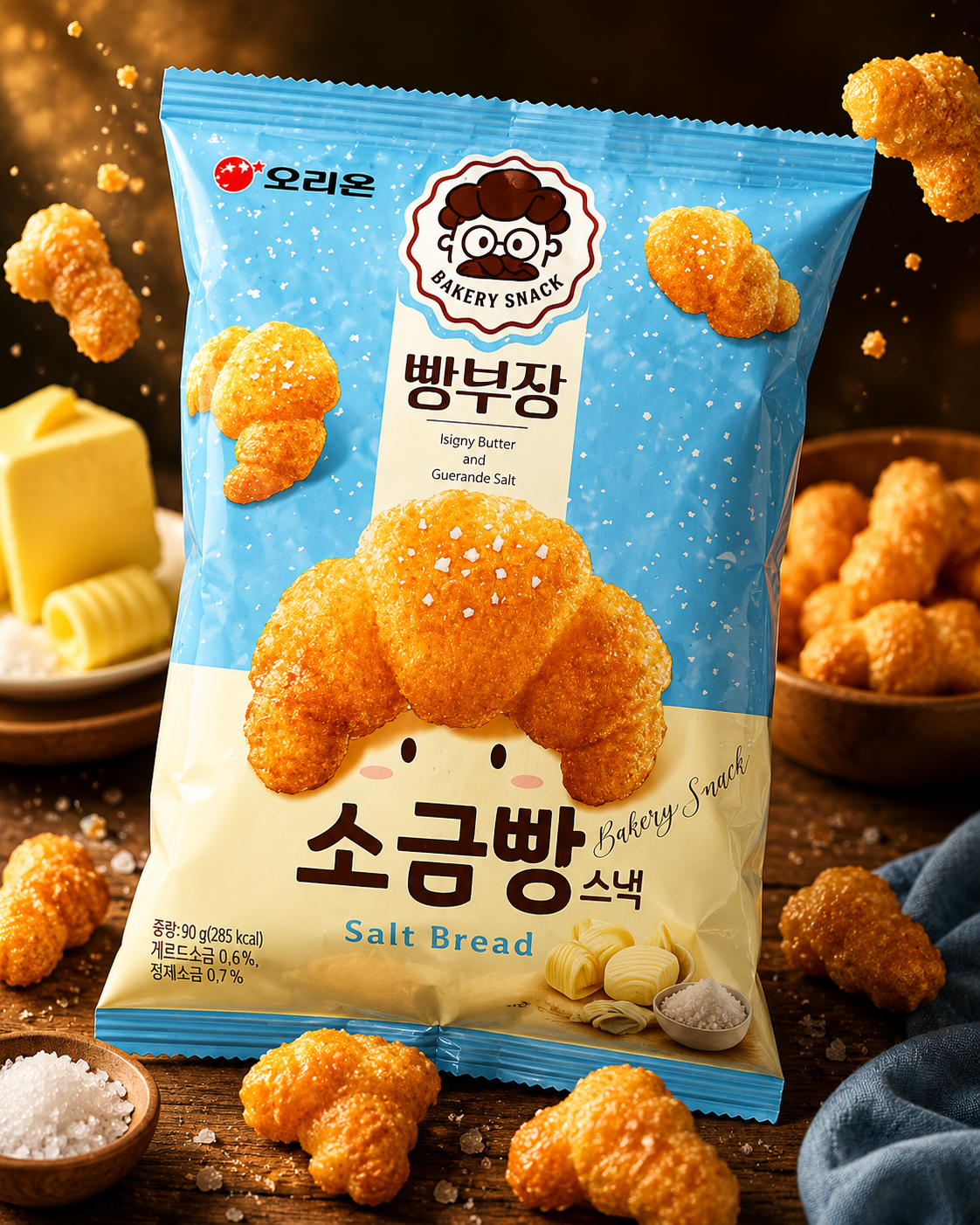 Bakery Snack Salted Caramel Twist – Korean Crunch Snack
